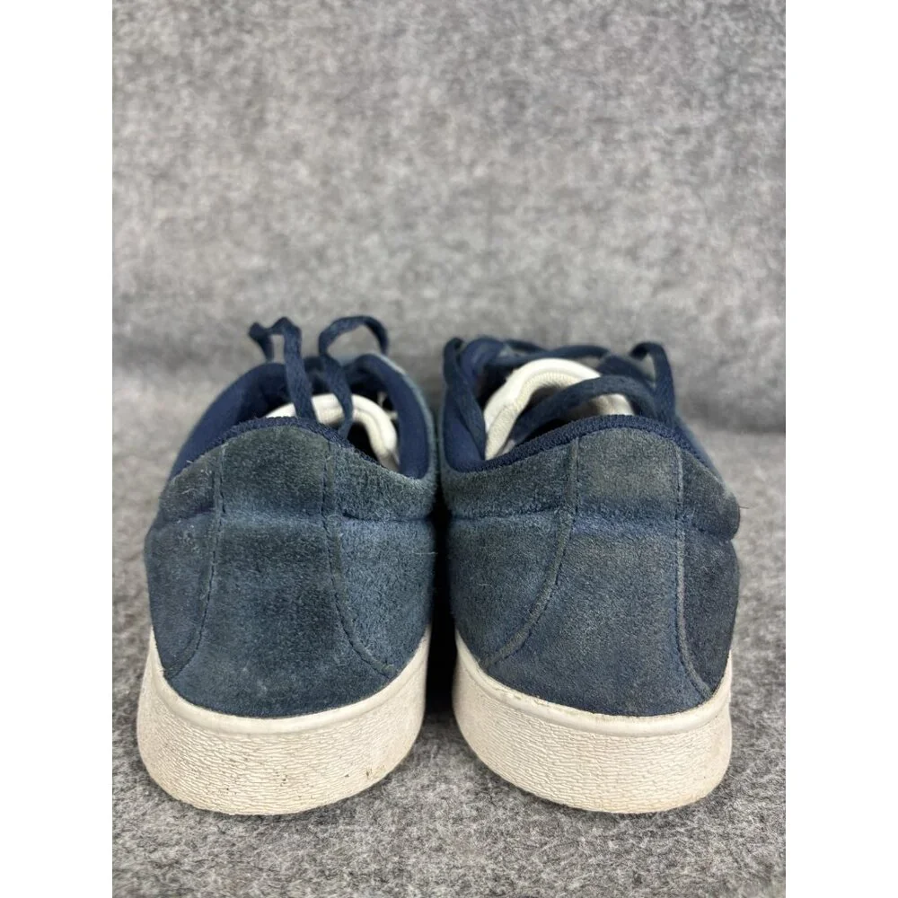 Adidas VI Court 2.0 Sneaker Womens Size‎ 6 Blue Suede Low Top Shoe